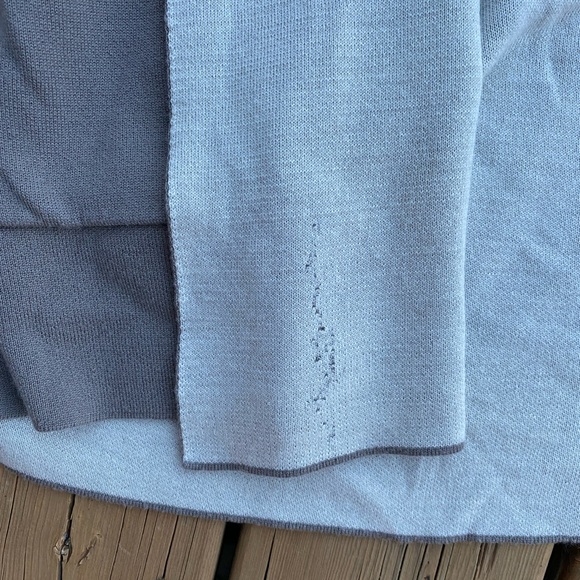 BABATON Beekman Fine Marino Wool Cardigan Pockets Two-tone - Picture 5 of 6